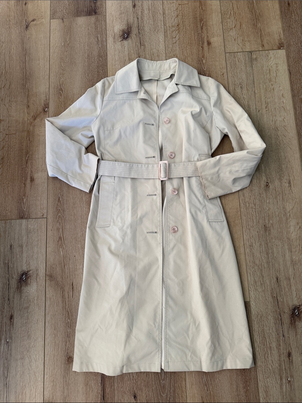 London Fog | Women's Light Beige Trench Coat with Belt | size 10R